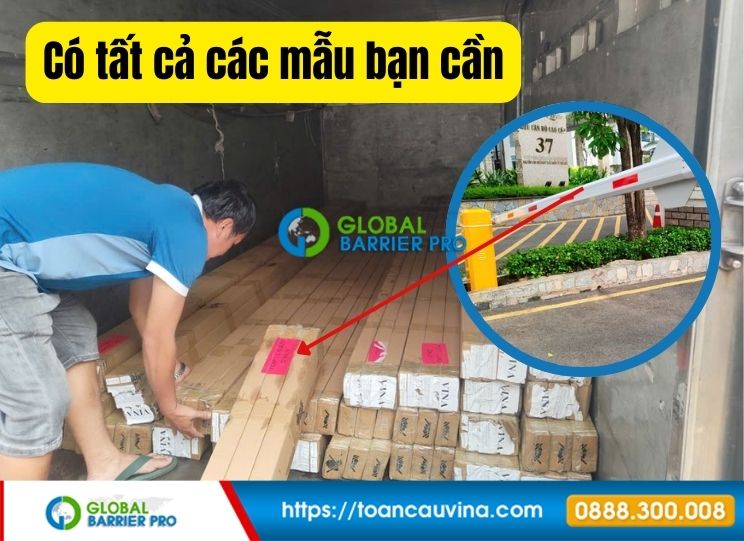 Báo giá thanh chắn nhôm barie theo hãng 19 Mẫu thanh chắn barie bisen màu trắng đỏ