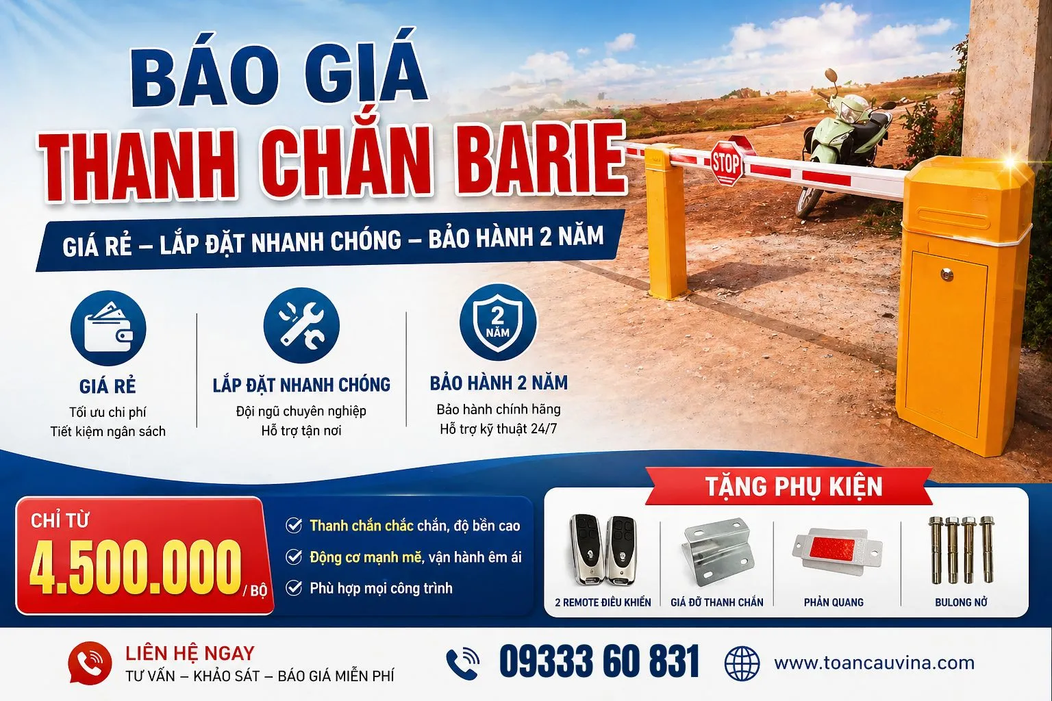 Báo Giá Thanh Chắn Barie