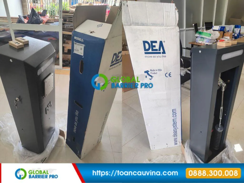 Cấu tạo barrier tự động: các bộ phận chính 5 Thiết bị barrier tự động và phụ kiện minh họa các bộ phận quan trọng