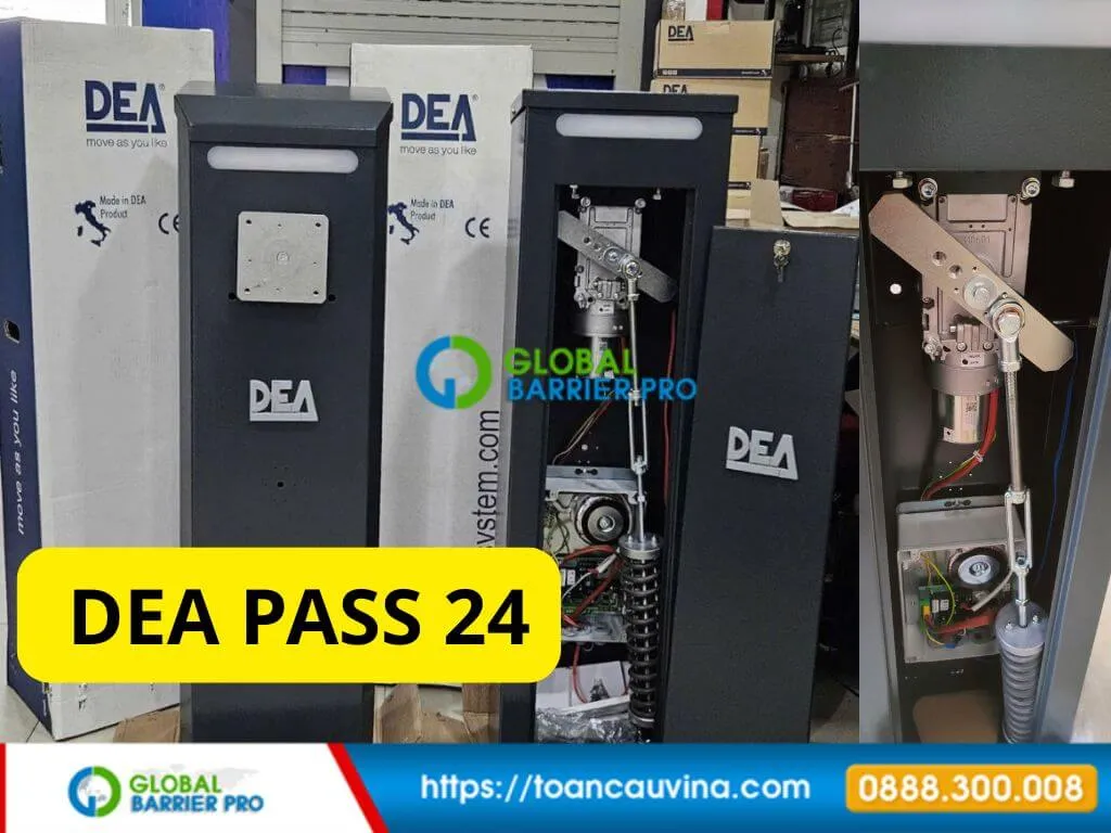 Barrier DEA PASS 24 chính hãng – giải pháp phù hợp cho công trình cần vận hành ổn định 9 Hình tổng thể barrier DEA PASS 24 nhìn chính diện