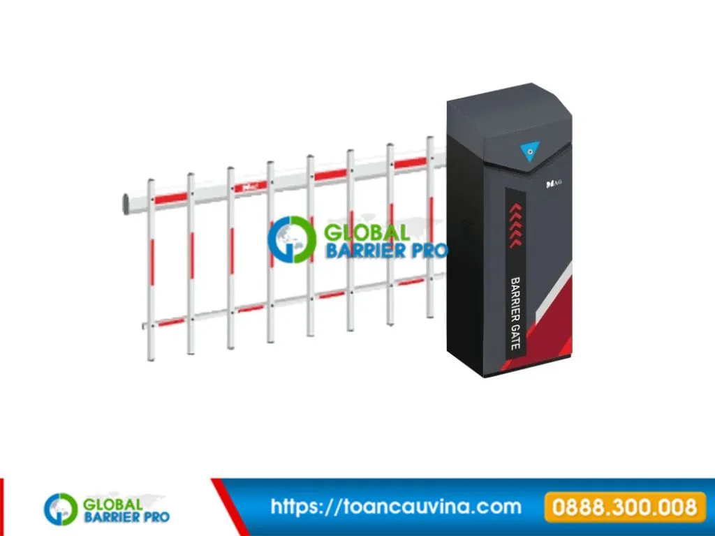 Barrier MAG BG658_FE Malaysia với fence arm 4.5m 3 Barrier MAG BG658_FE hinh anh san pham MAG phu hop kieu tay can