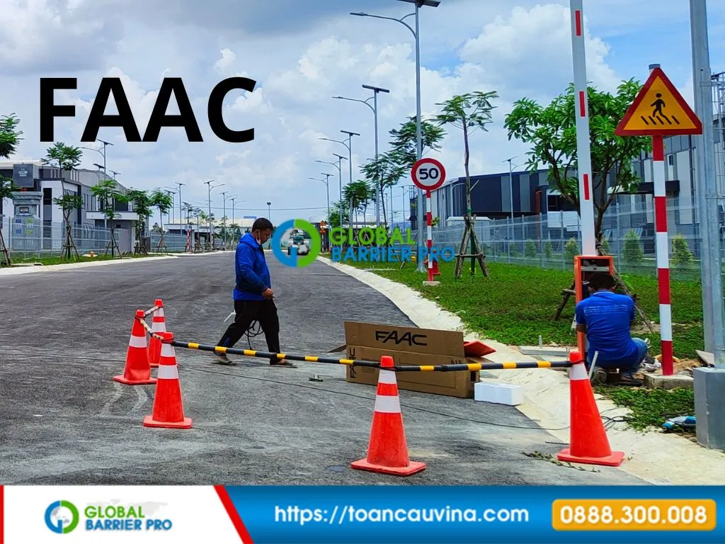 Barrier FAAC 615 Rapid chính hãng cho lối vào cần mở nhanh 14 Hinh minh hoa barrier FAAC 615 Rapid so 7