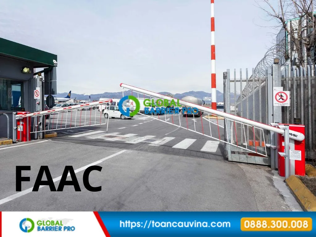Barrier FAAC 620 Rapid chính hãng cho làn xe tốc độ cao 22 Barrier FAAC 640 lap dat tai cong trinh thuc te