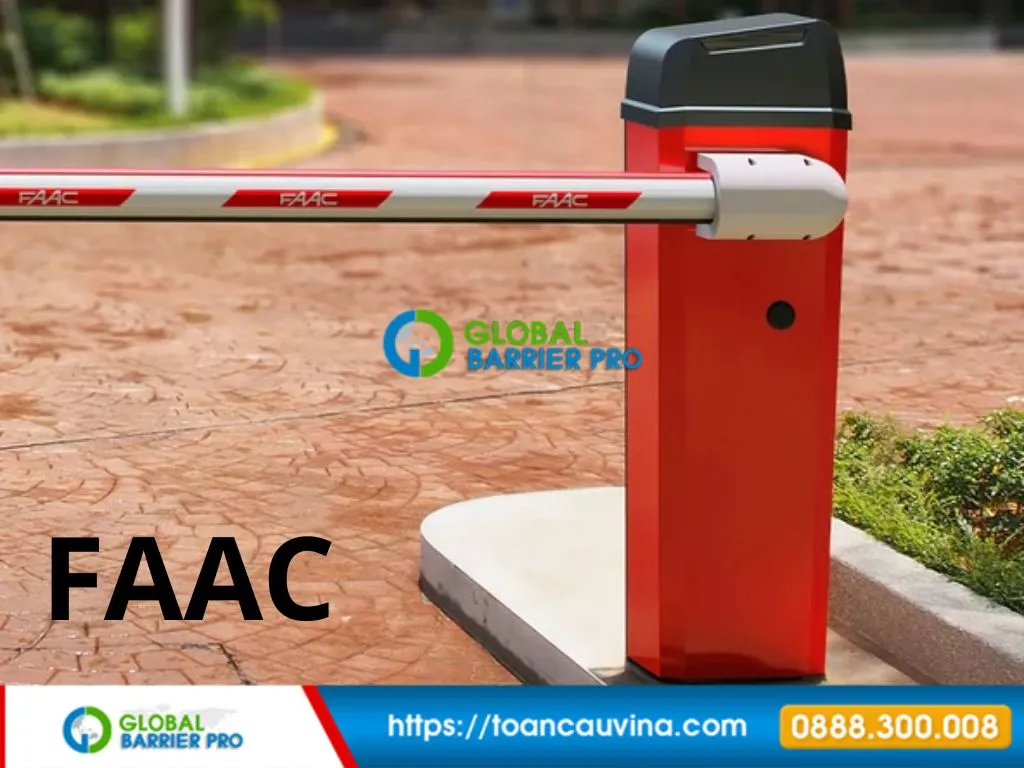 Barrier FAAC 620 Rapid chính hãng cho làn xe tốc độ cao 20 Hinh minh hoa barrier FAAC B680 so 5