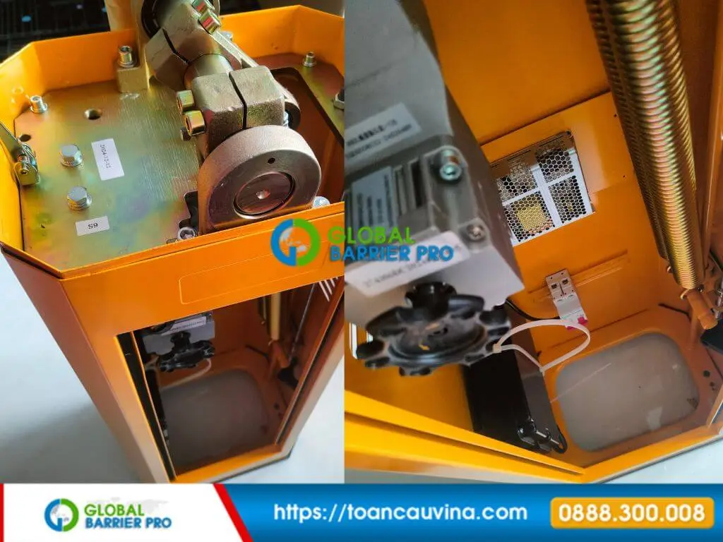 Barrier tự động bị chậm: 6 nguyên nhân hay gặp và cách kiểm tra nhanh 7 Cận cảnh motor, hộp số và cơ cấu truyền động của barrier tự động