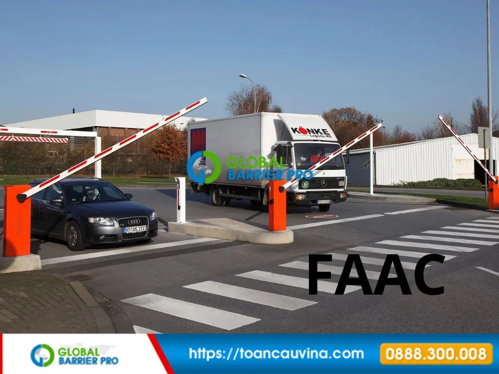 Barrier FAAC 620 Rapid chính hãng cho làn xe tốc độ cao 15 Hinh minh hoa barrier FAAC B680H so 5