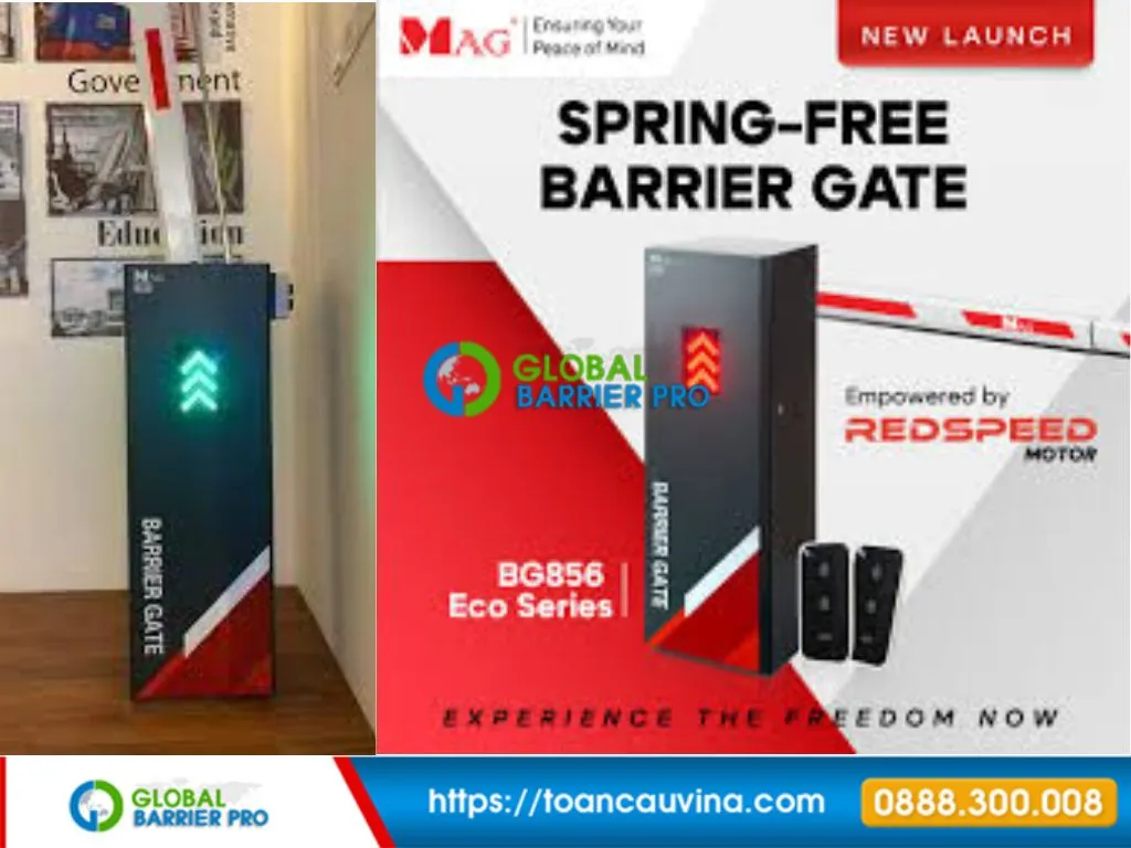 Barrier MAG BG856 Malaysia spring-free tốc độ nhanh 8 Barrier MAG BG856 hinh anh san pham MAG phu hop kieu tay can