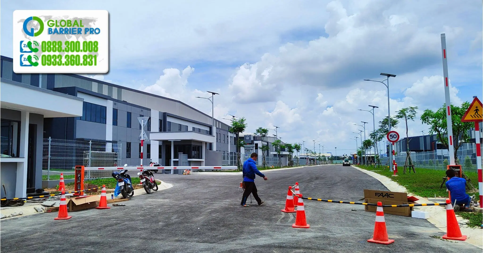 Quy trình lắp đặt barie tự động