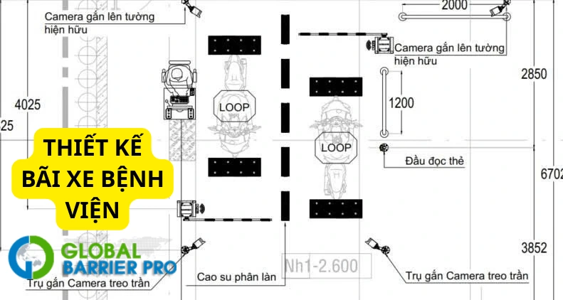 Bãi xe thông minh cho bệnh viện 8 Thiết kế cách bố trí bãi xe bệnh viện