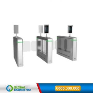 Hình ảnh DS-K3B601 Facial Swing Barrier có logo Global Vina và số 0888300008