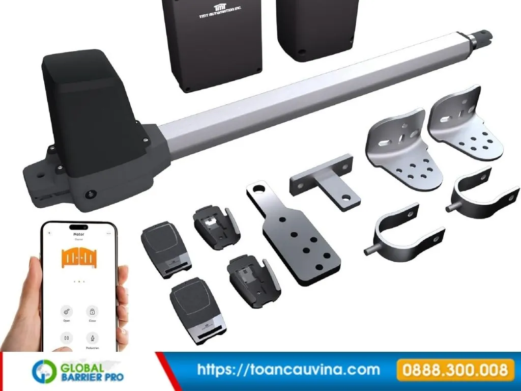 Motor cánh tay đòn Beninca, Dea, BFT nên chọn hãng nào - hình minh họa thực tế 1