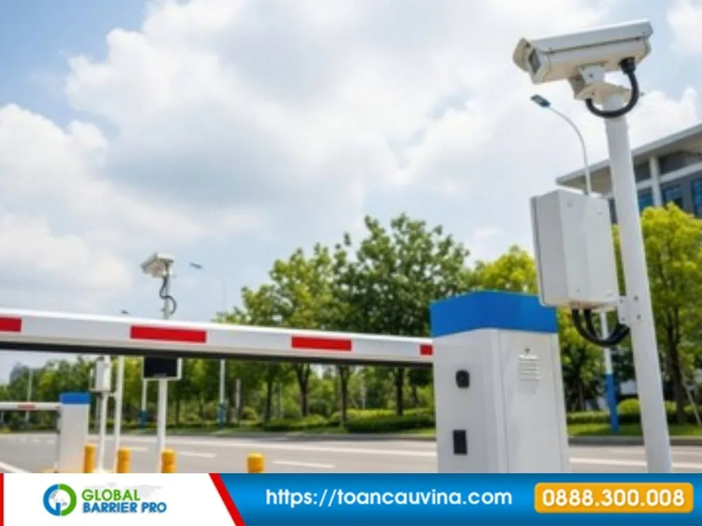 Dịch vụ lắp đặt barrier gập chuyên nghiệp cho mọi công trình 12 Dịch vụ lắp đặt barrier gập chuyên nghiệp cho mọi công trình - barrier gập cạnh chốt bảo vệ tại cổng xe