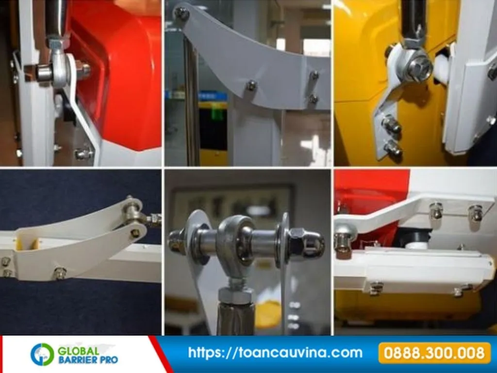 Cấu tạo barrier gập chi tiết từ A-Z: motor, lò xo, khớp gập và bo mạch 13 Cấu tạo barrier gập chi tiết từ A-Z: motor, lò xo, khớp gập và bo mạch - cụm phụ kiện cơ khí của barrier gập