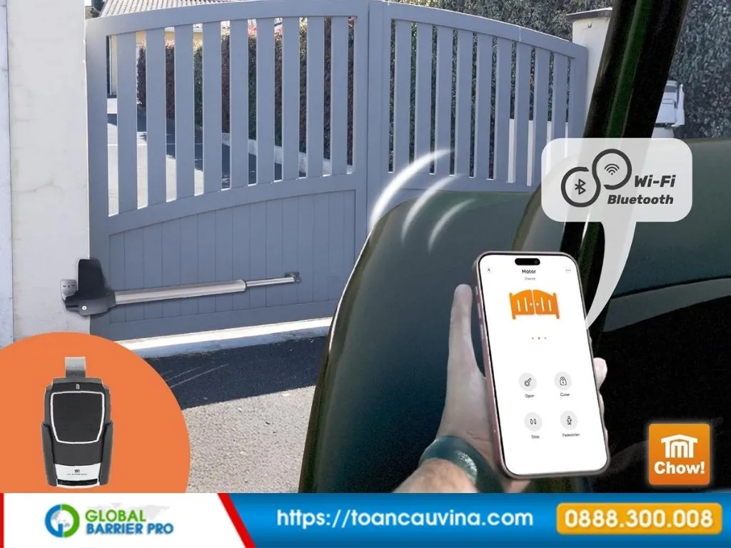 So sánh motor cánh tay đòn và motor âm sàn nên chọn loại nào - hình minh họa thực tế 2