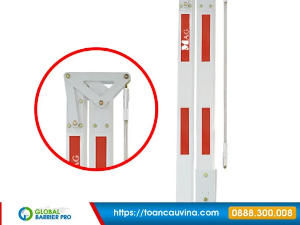 Barrier gập Wonsun chính hãng giá tốt cho tầng hầm, bãi xe 17 Barrier gập Wonsun chính hãng giá tốt cho tầng hầm, bãi xe - bộ tay cần barrier gập nhiều đoạn