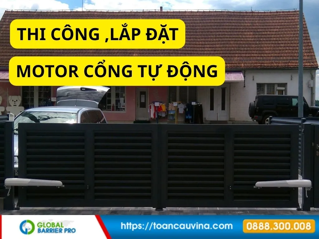 Báo giá cổng tự động cánh tay đòn 2026 mới nhất 56 35 4
