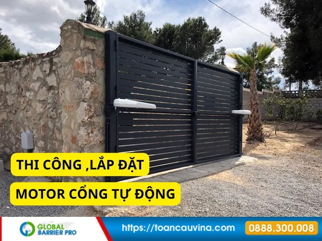 Báo giá cổng tự động cánh tay đòn 2026 mới nhất 55 36 4