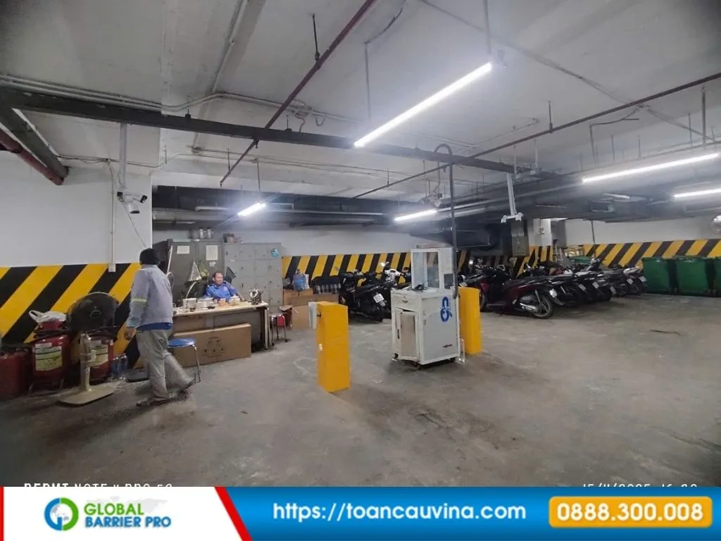 Lắp đặt barie tại Hà Nội - chốt bảo vệ tại lối vào hầm xe phù hợp chung cư, tòa nhà, văn phòng và lối vào hầm xe