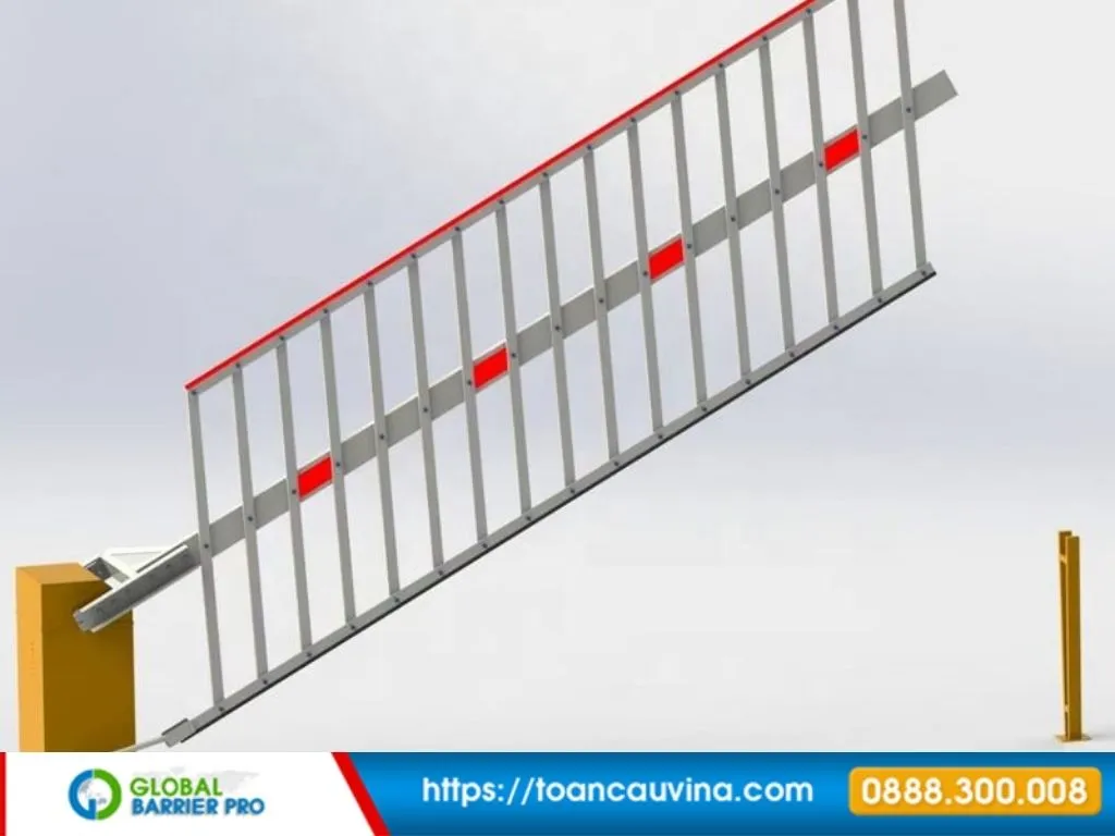 Chiều cao bao nhiêu thì bắt buộc dùng barie gập? Cách xác định đúng 17 Chiều cao bao nhiêu thì bắt buộc dùng barie gập? Cách xác định đúng - hình minh họa tay cần barrier gập khi nâng lên