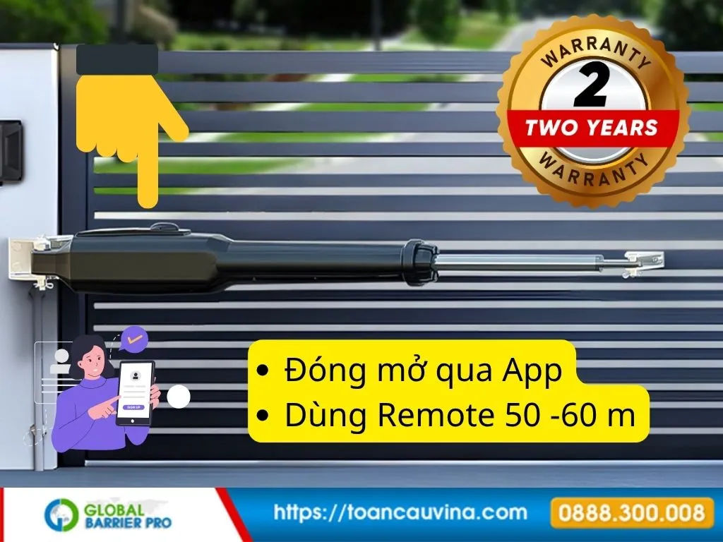 Báo giá cổng tự động cánh tay đòn 2026 mới nhất 61 5 6