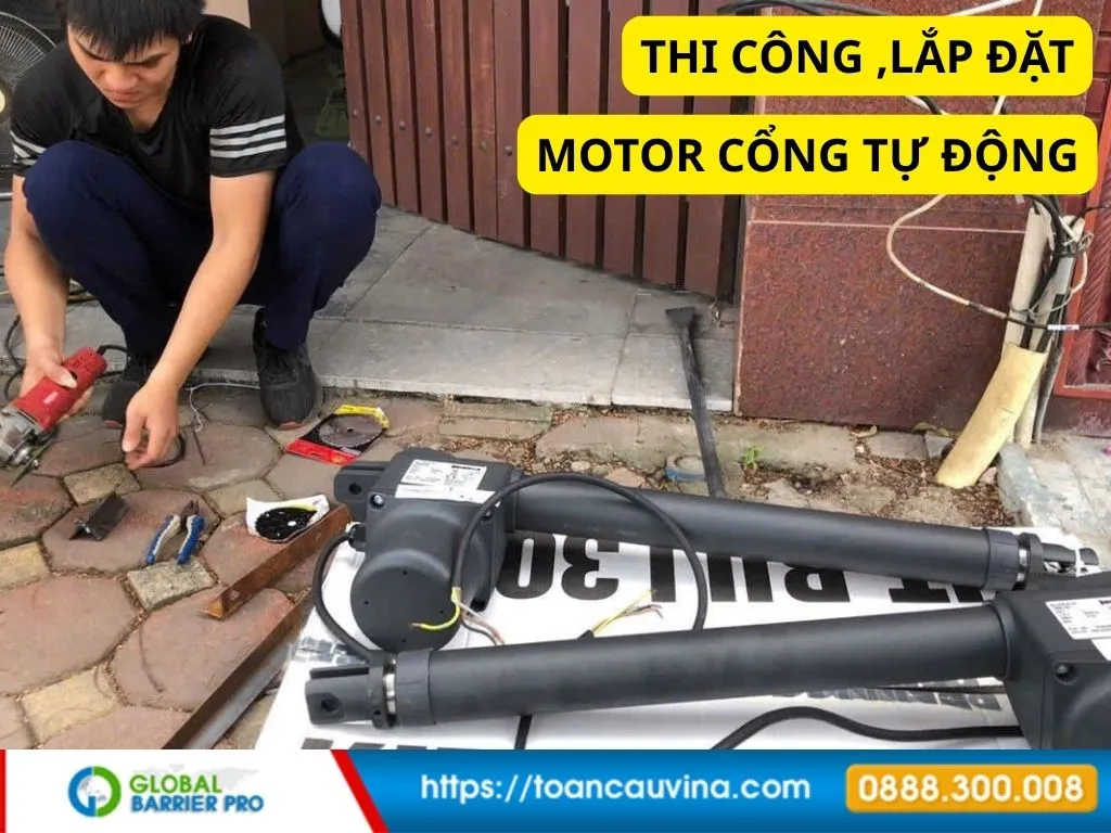 Sơ đồ đấu nối mạch điều khiển cổng tay đòn cơ bản 21 Sơ đồ đấu nối mạch điều khiển cổng tay đòn cơ bản - hình minh họa thực tế 5