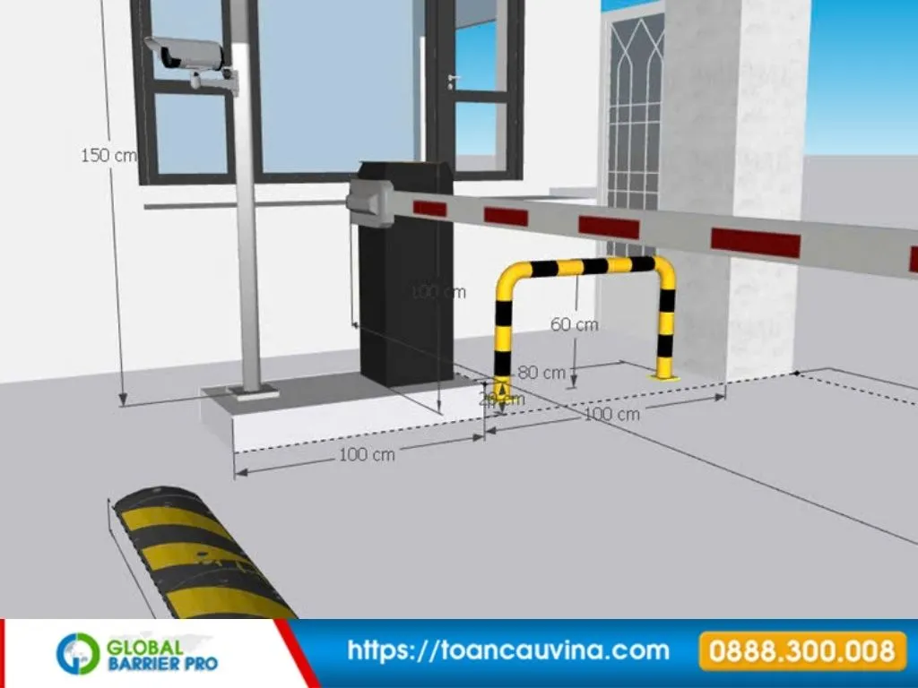 Lắp đặt barie tại Quảng Ninh: Giải pháp kiểm soát xe ra vào phù hợp từng công trình 15 Lắp đặt barie tại Quảng Ninh - bản vẽ barie kết hợp camera giám sát phù hợp khu du lịch, khách sạn, cảng và khu dịch vụ