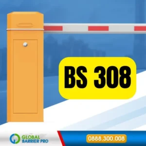 Thanh chắn barie BS 308 phù hợp cổng nhà máy, khu công nghiệp và làn xe rộng cần tay dài.