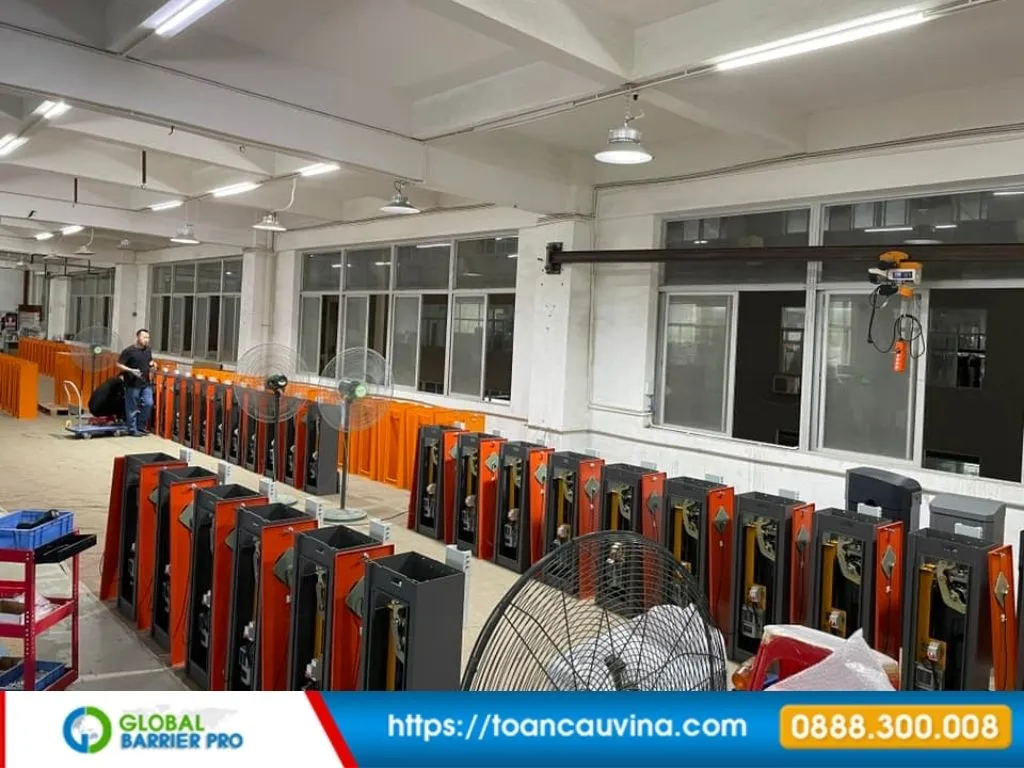 Báo giá barie tự động 2026 mới nhất (full các hãng) 14 Xưởng thử nghiệm và hiệu chỉnh barie trước giao hàng minh họa cho bài viết báo giá barie tự động 2026