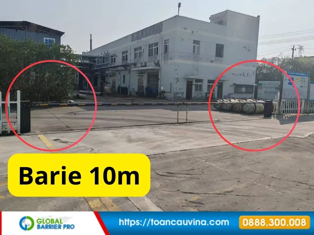 Báo giá barie cần thẳng 3m – 6m 30 Barie dài cho cổng nhà máy và lối xe tải minh họa cho bài viết barie cần thẳng 3m đến 6m