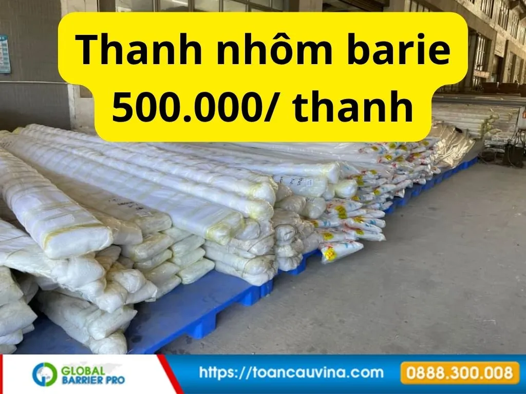 Báo giá barie cần thẳng 3m – 6m 9 Tay cần barie đóng gói đồng bộ trước khi giao minh họa cho bài viết barie cần thẳng 3m đến 6m