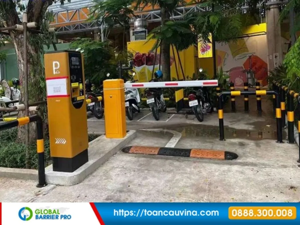 Báo giá barie bãi xe trọn gói (thiết bị + phần mềm) 13 Hệ thống barie và máy bán vé cho bãi xe minh họa cho bài viết barie bãi xe trọn gói