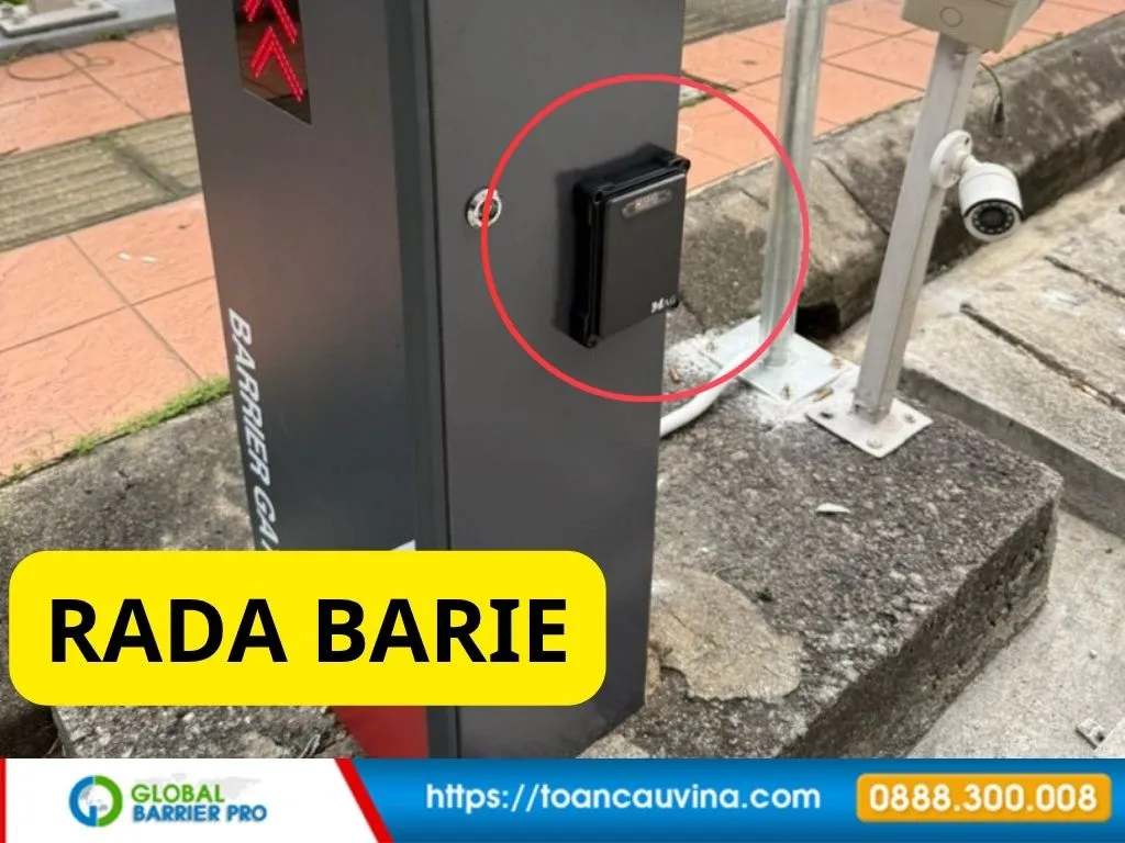 Báo giá barie bãi xe trọn gói (thiết bị + phần mềm) 15 Đầu đọc thẻ rfid gắn trên thân barie minh họa cho bài viết barie bãi xe trọn gói