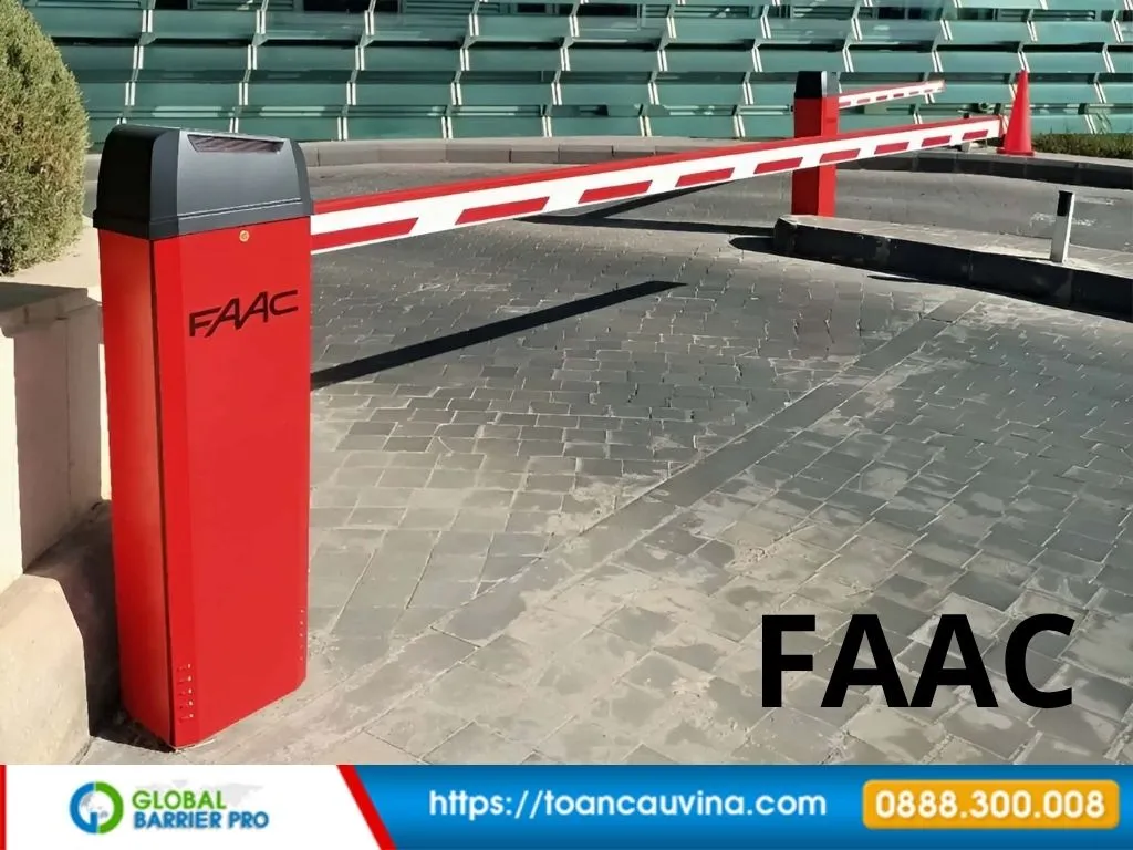 Báo giá barie FAAC Italia cao cấp 13 Barie faac chính hãng cho cổng ô tô minh họa cho bài viết barie FAAC Italia cao cấp
