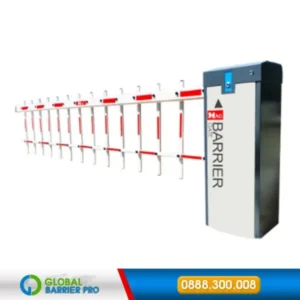 Barrier tự động MAG BR660T_FE dạng tay hàng rào giúp chắn kín làn xe hơn.
