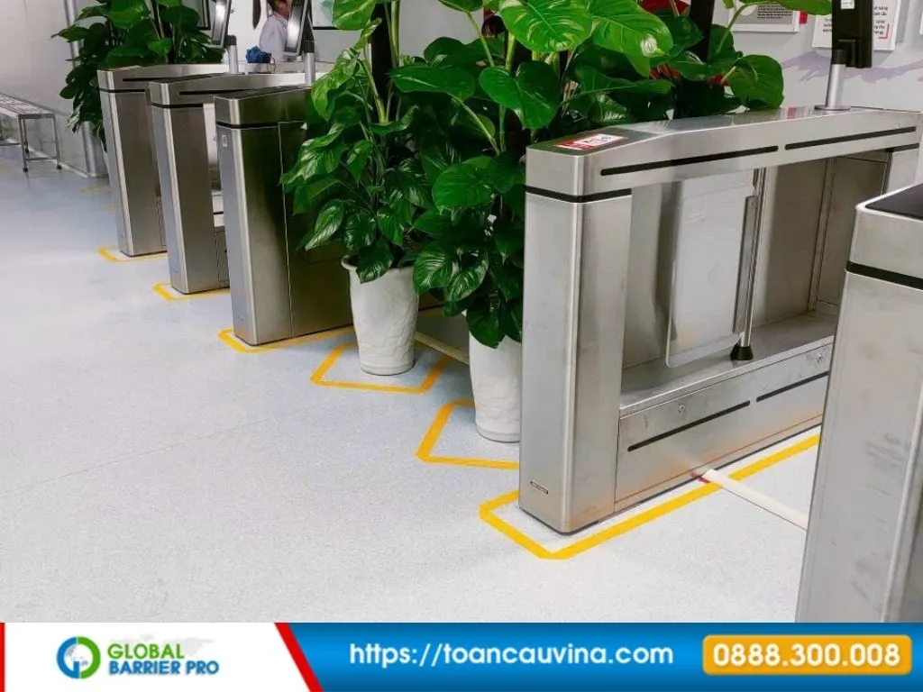 Hình minh họa cổng flap barrier số 3 cho bài cổng flap barrier