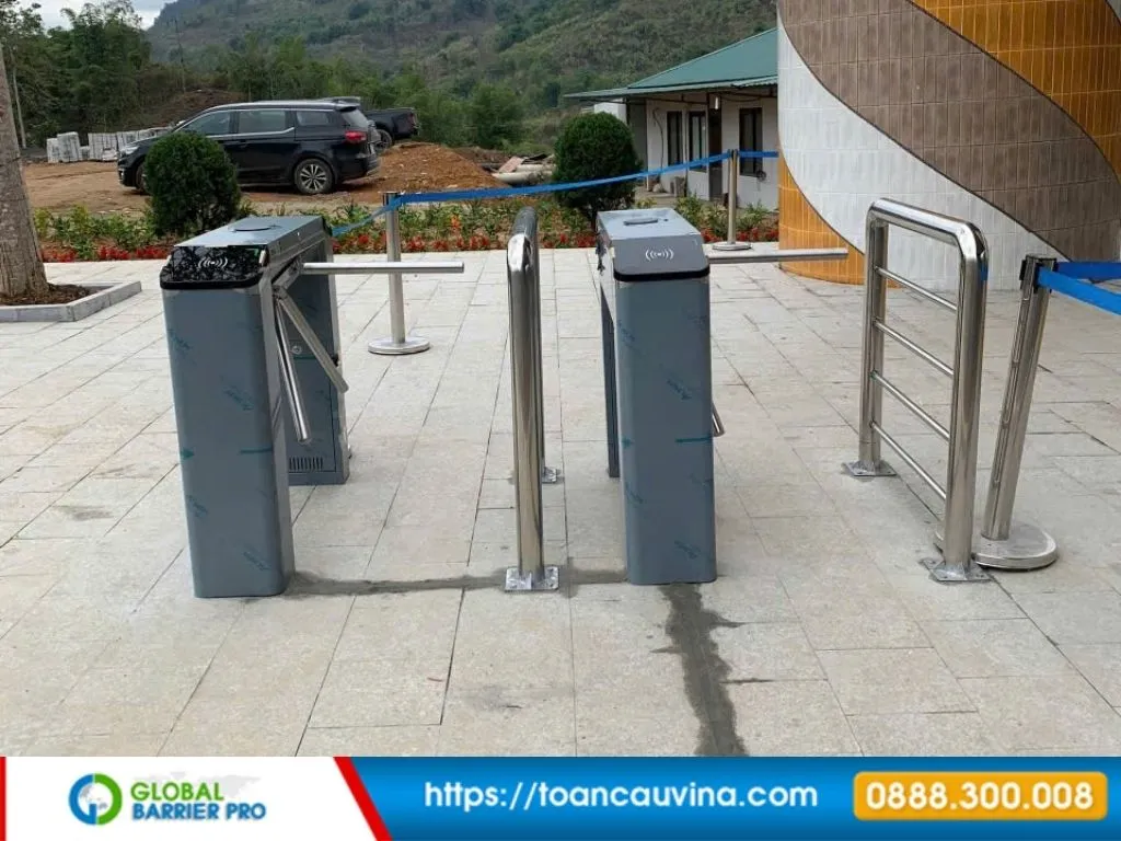 Hình minh họa cổng flap barrier số 5 cho bài cổng flap barrier