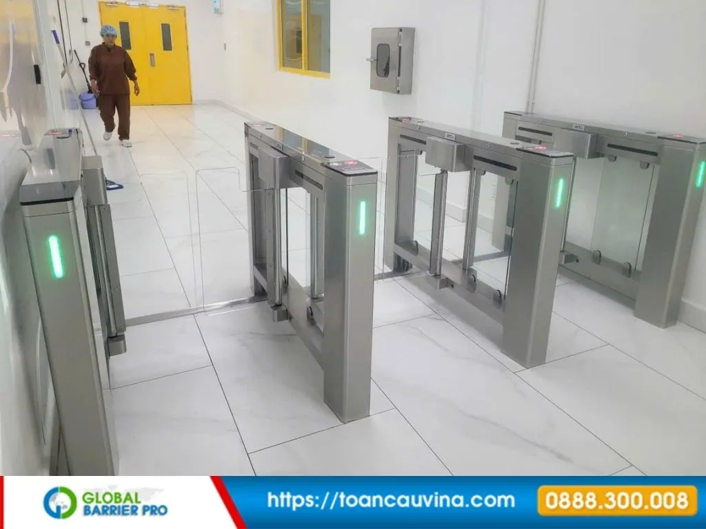 Hình minh họa cổng flap barrier số 6 cho bài cổng flap barrier