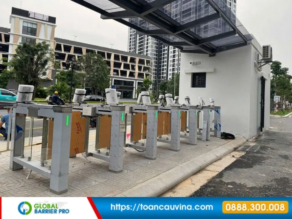 Hình minh họa cổng flap barrier số 7 cho bài cổng flap barrier