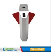 Hình ảnh Cổng Flap Barrier ZKTeco FBL2200 Pro đúng model, có logo Global Vina và số 0888300008