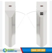 Hình ảnh Cổng Flap Barrier ZKTeco FBL4000 Pro đúng model, có logo Global Vina và số 0888300008