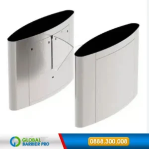Hình ảnh Cổng Flap Barrier ZKTeco FBL5022 Pro đúng model, có logo Global Vina và số 0888300008