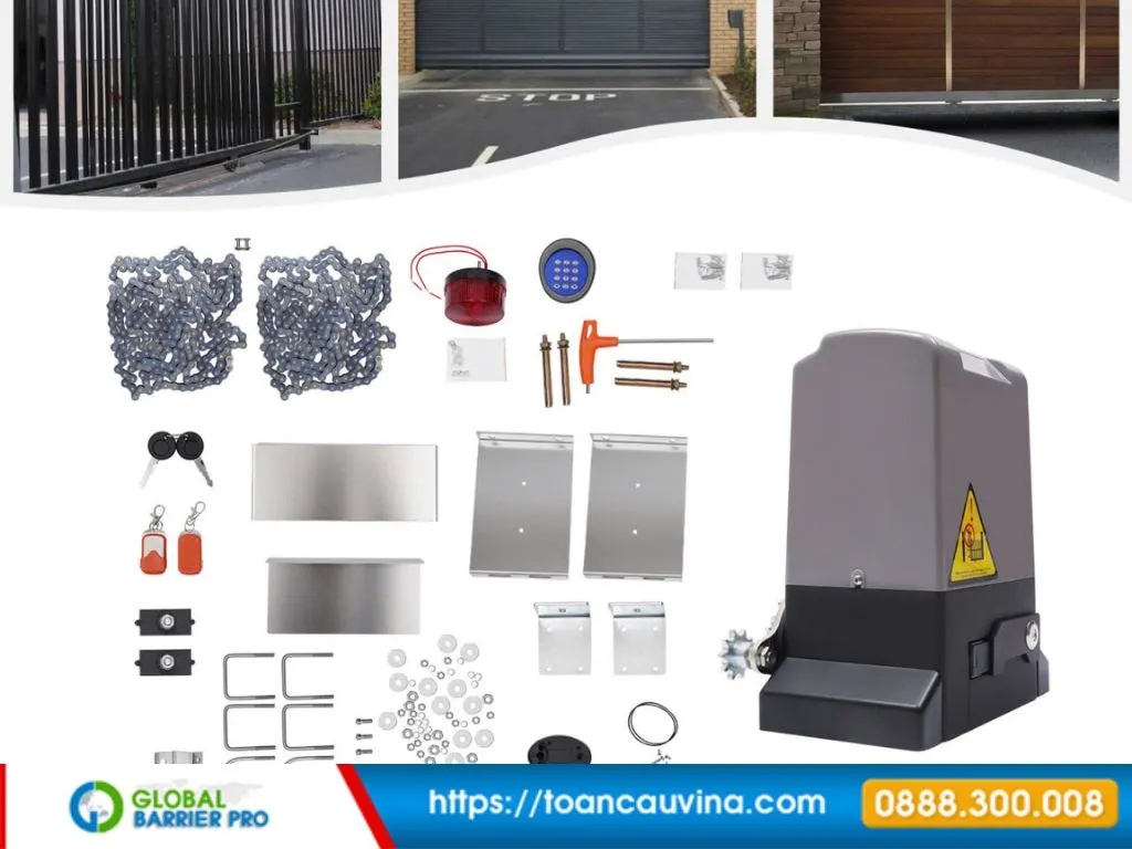 Lắp đặt motor cửa lùa chi tiết: khảo sát, đi dây, cân chỉnh và bàn giao 13 Lắp đặt motor cửa lùa chi tiết: khảo sát, đi dây, cân chỉnh và bàn giao - motor gắn sát cánh cổng để cân chỉnh