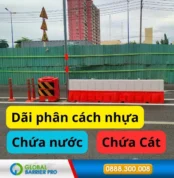 Dải phân cách giao thông bằng nhựa 1500 x 400 x 740mm dùng cho phân làn đường nội bộ