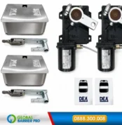 Motor cổng âm sàn Dea Ghost 200-220V dùng đế INOX