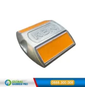 Đinh phản quang nhôm giao thông KBN 100 x 100 x 25mm chân 8cm