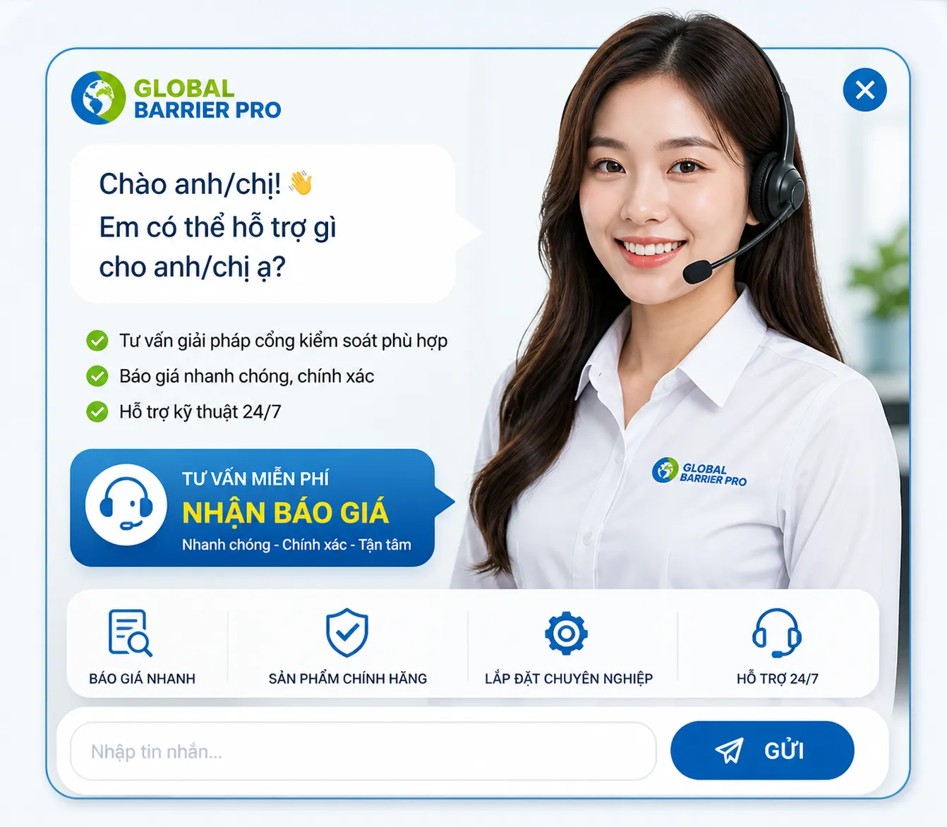 Tư vấn báo giá 24/7