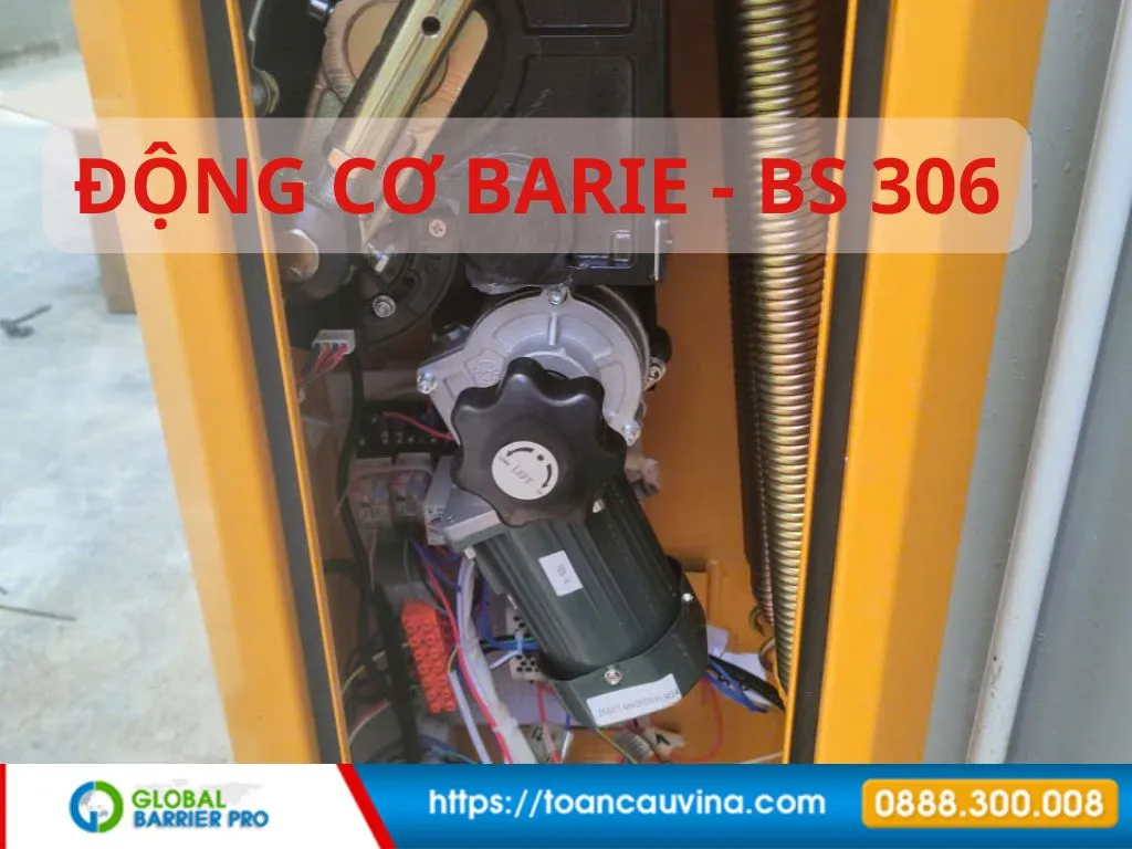 Cận cảnh động cơ barie tự động BS306 động cơ barie tự động BS306
