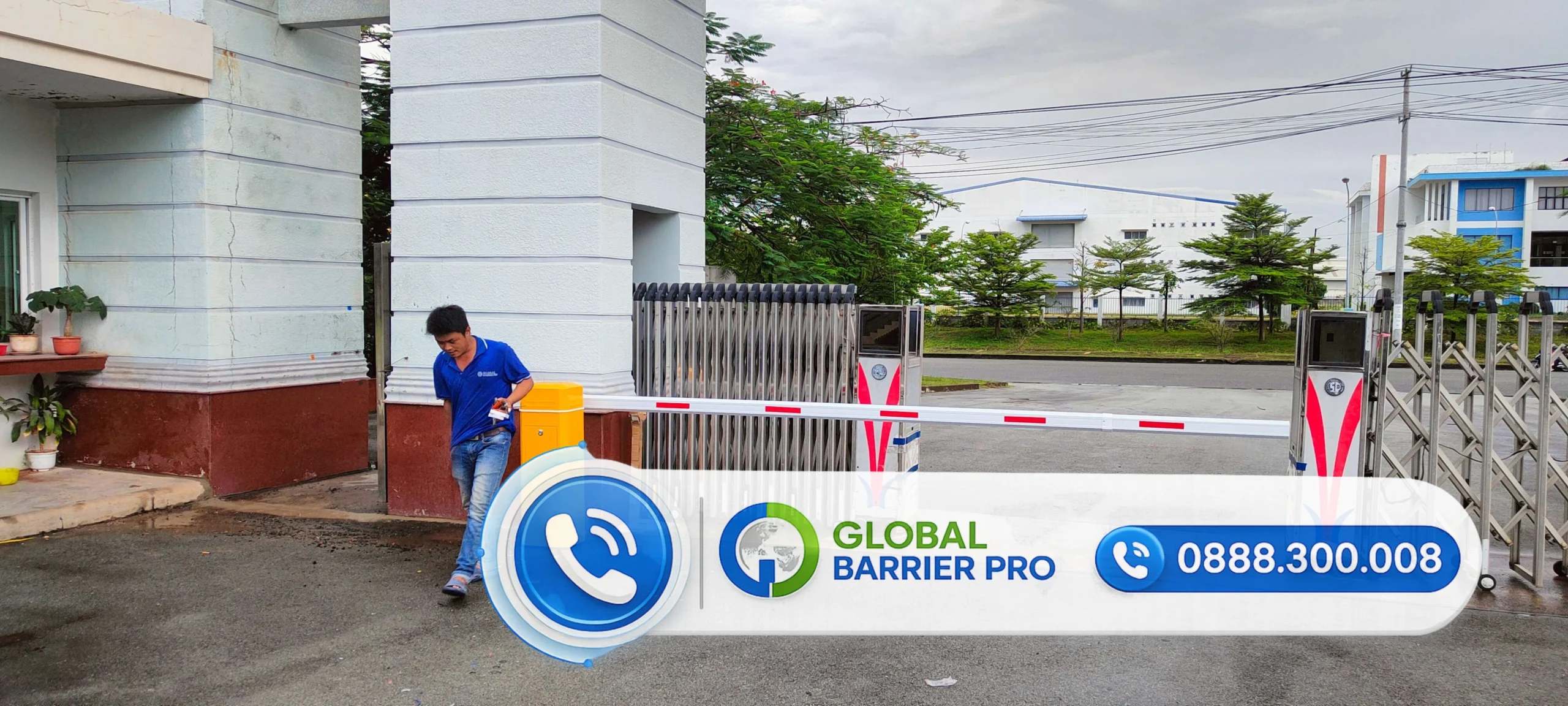 Công trình lắp trụ barie Bisen tại Tây Ninh - hình công trình 8 Công trình lắp trụ barie Bisen tại Tây Ninh - hình công trình 8