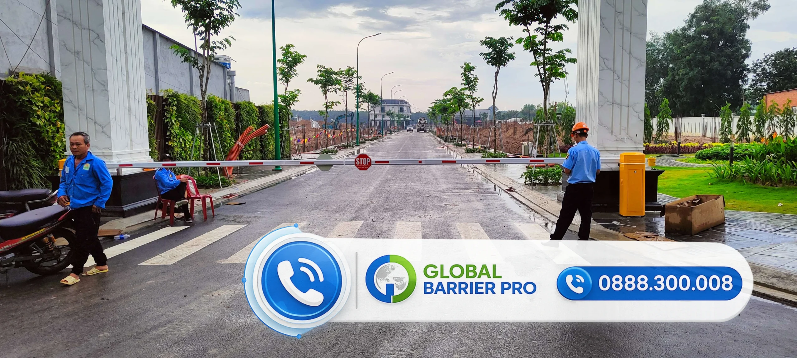 Công trình lắp trụ barie Bisen tại Tây Ninh - hình công trình 10 Công trình lắp trụ barie Bisen tại Tây Ninh - hình công trình 10