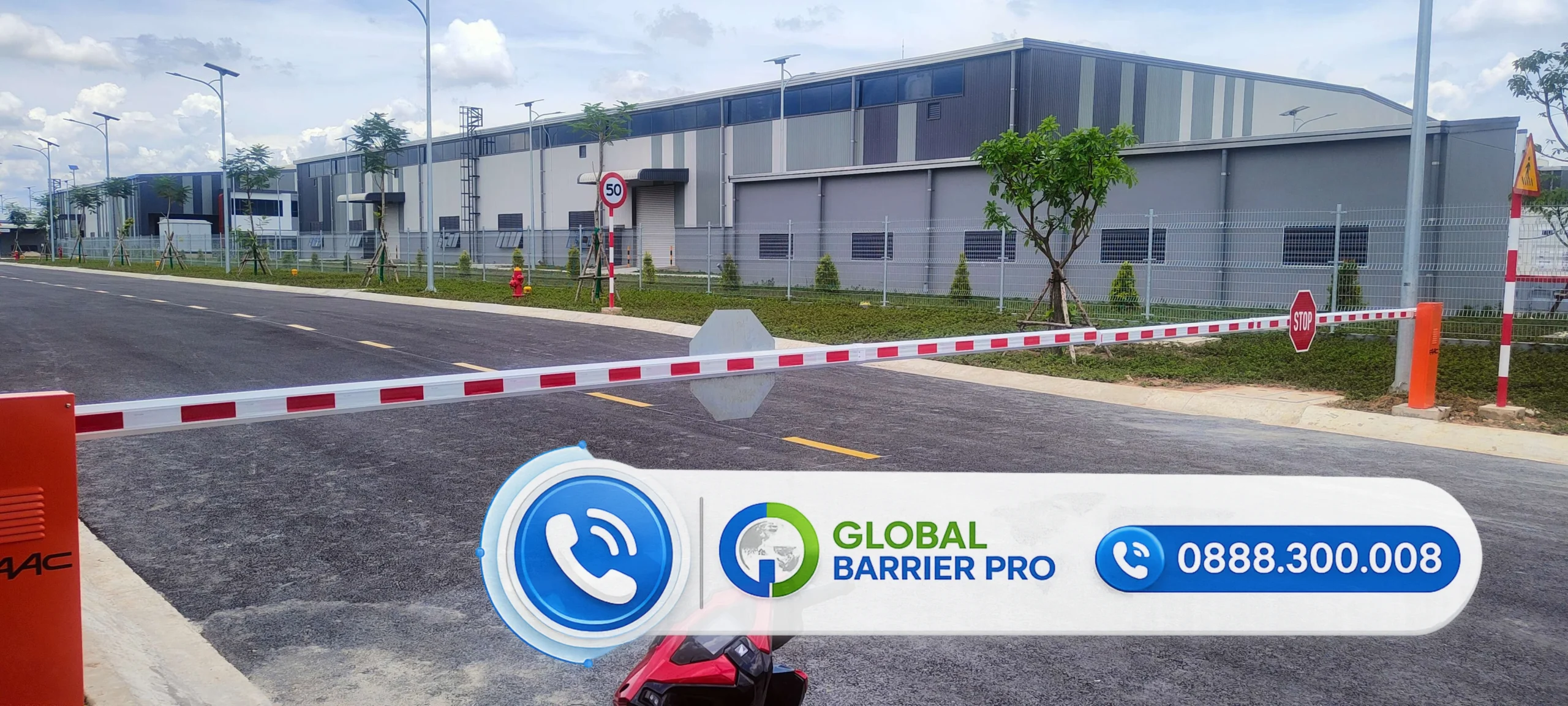 Công trình lắp đặt cụm barie tự động kiểm soát lối ra vào tại Tiền Giang - hình công trình 5 Công trình lắp đặt cụm barie tự động kiểm soát lối ra vào tại Tiền Giang - hình công trình 5